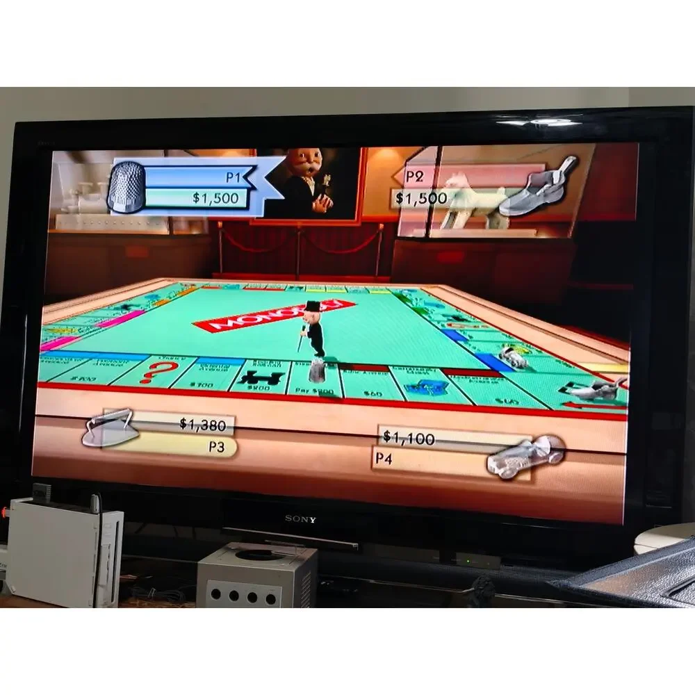 Monopoly Wii Complete CIB EA Hasbro Classic Tested Working